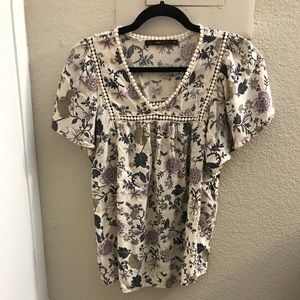Top with flowy sleeves